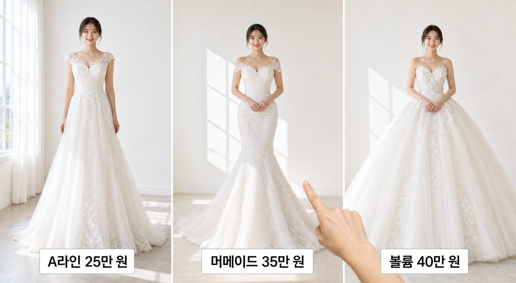 웨딩드레스 종류와 특징 정리