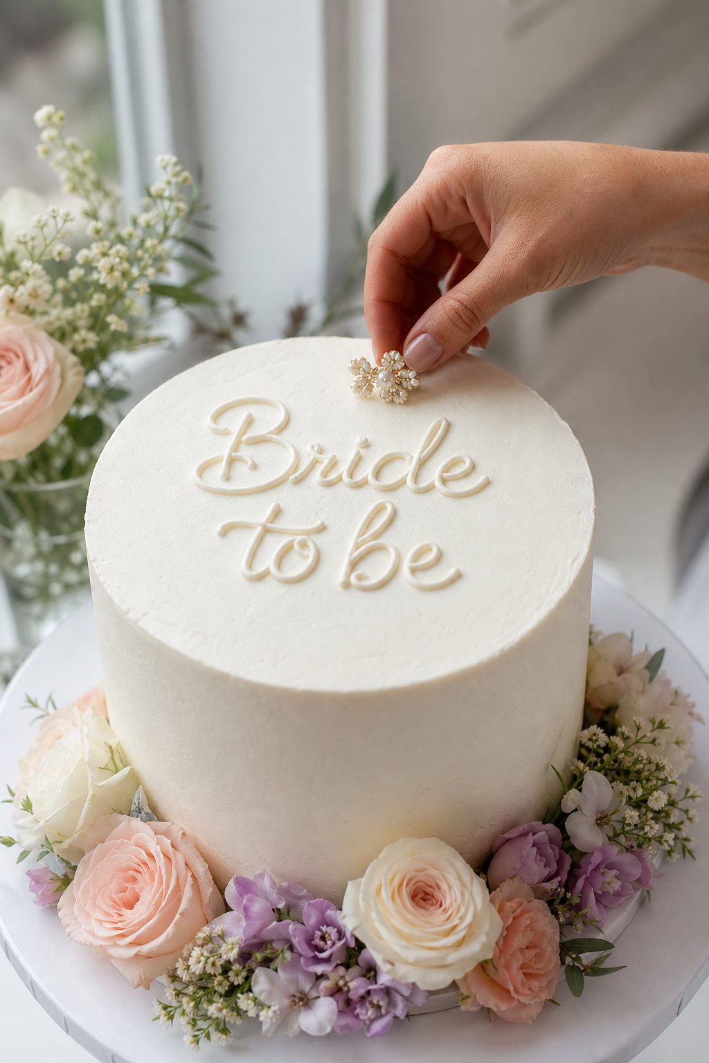 브라이덜샤워 케이크 영어 문구 Bride to be가 맞는지 확인하기
