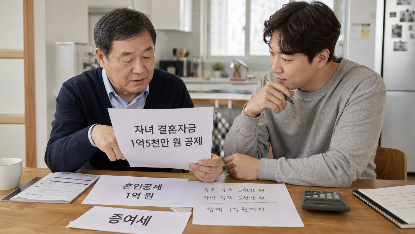 자녀 결혼자금 증여 시 증여세 과세 여부 확인하기