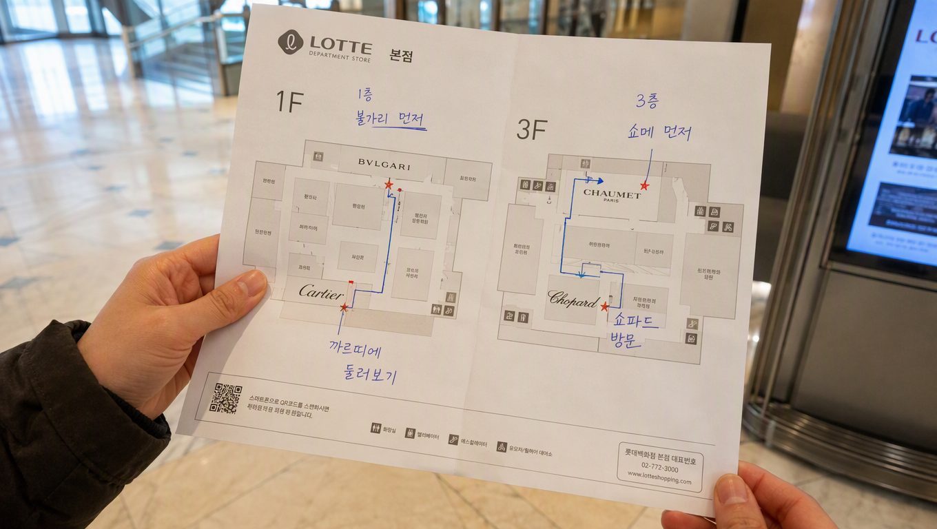 백화점 웨딩밴드 투어 준비 순서와 동선 짜는 법