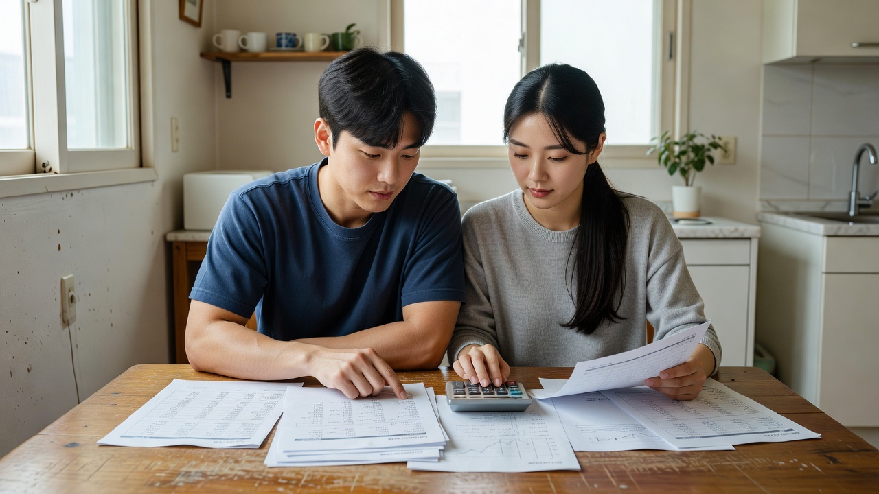 지방 신혼집 예산 계획을 세우는 신혼부부