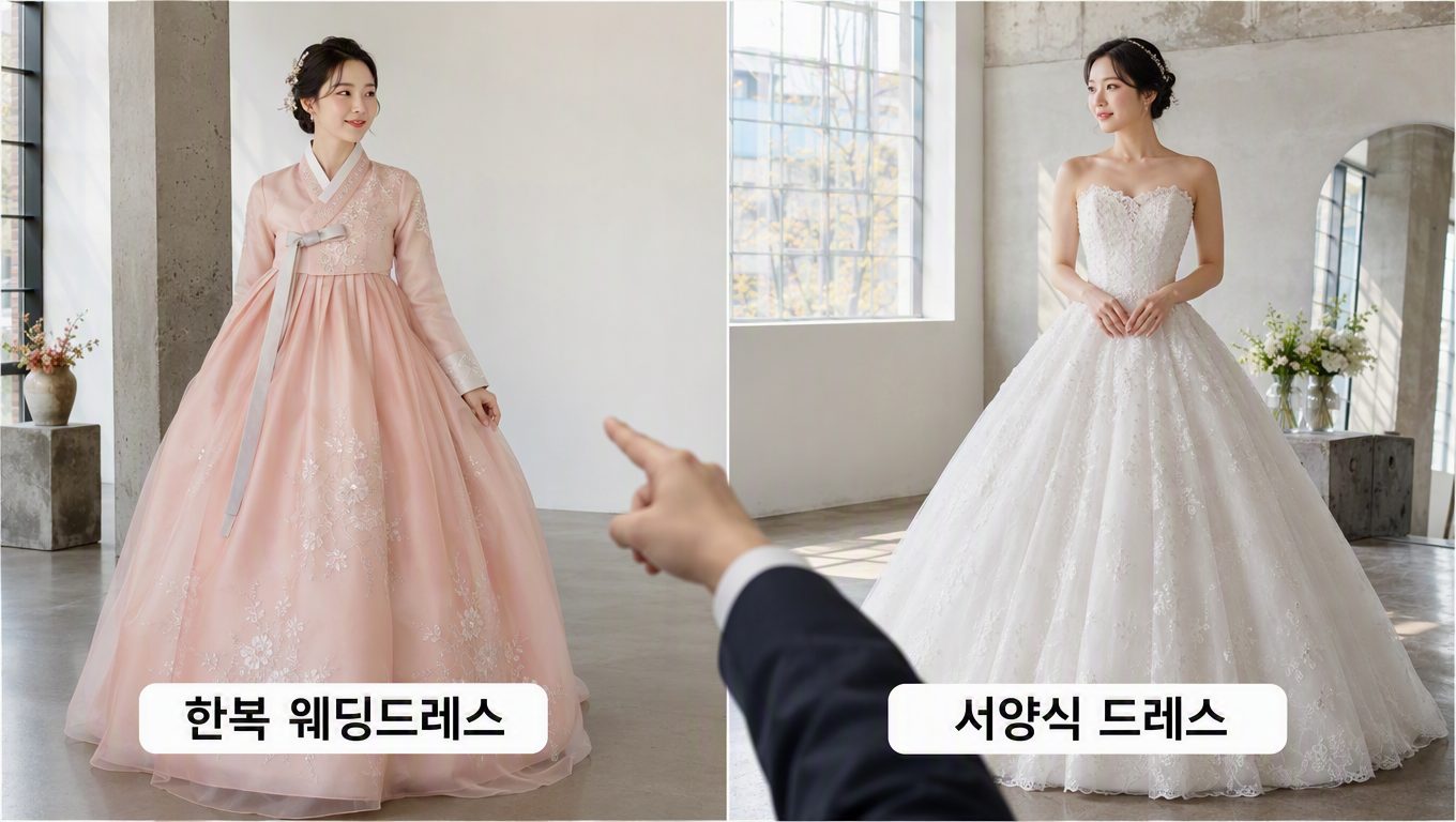 한복 웨딩드레스 본식 선택과 준비