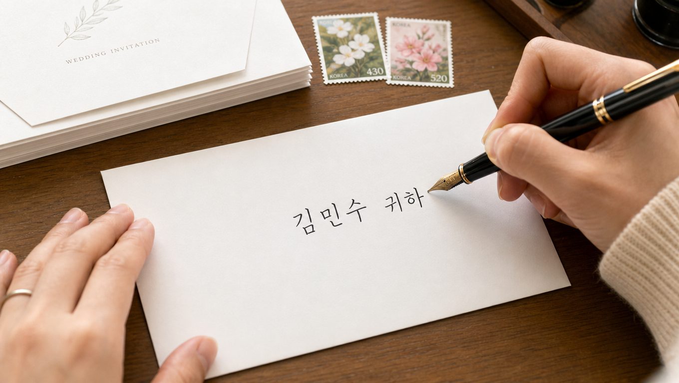 청첩장 봉투 이름 쓰는 법