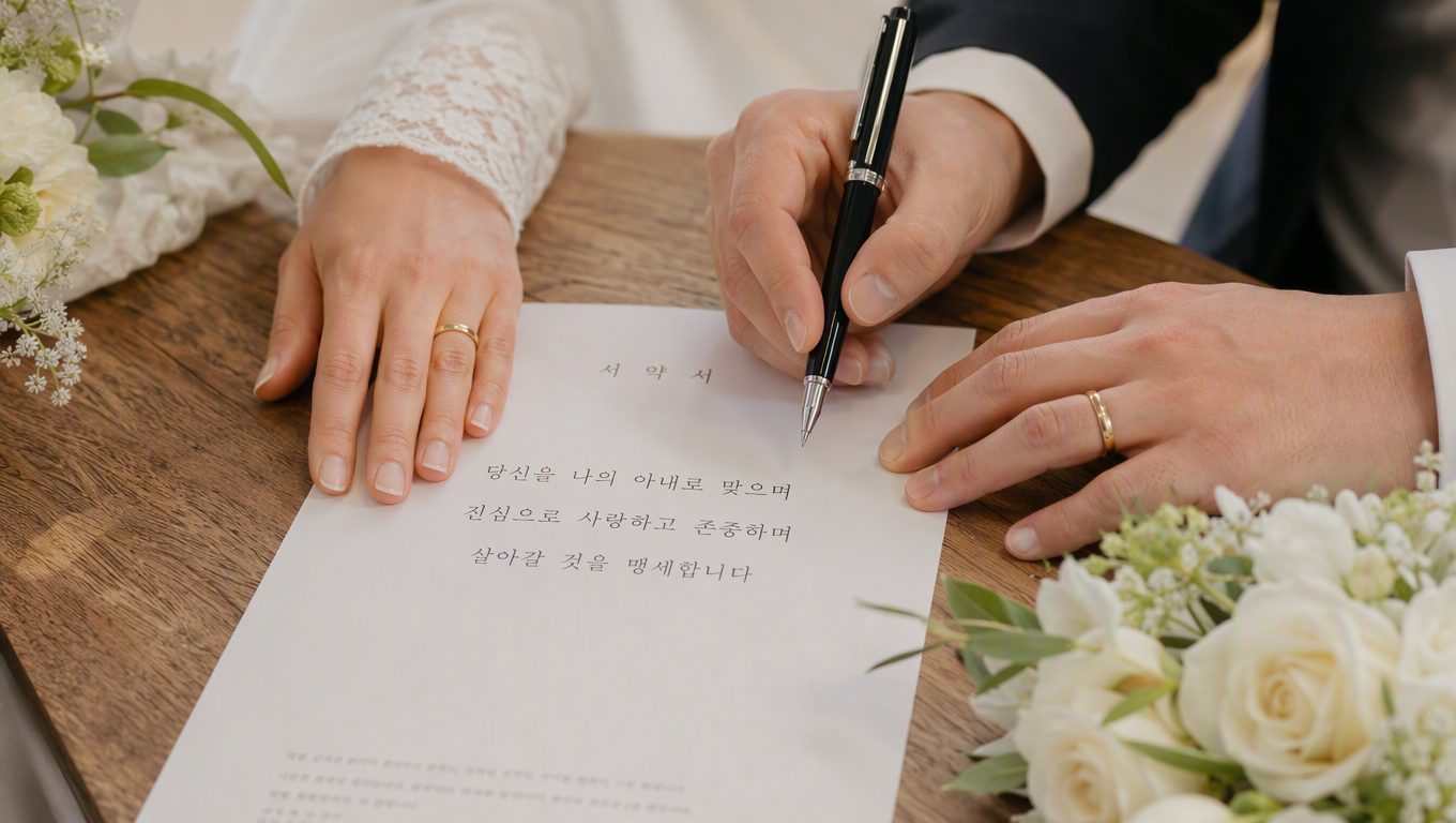 혼인서약서 양식 어떻게 쓰면좋을까요?