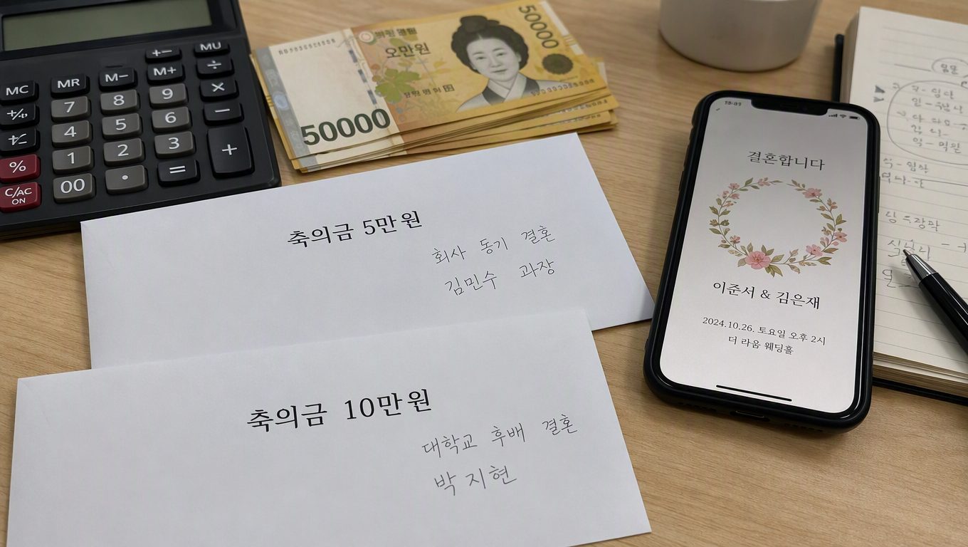 친한 동료 축의금 2026