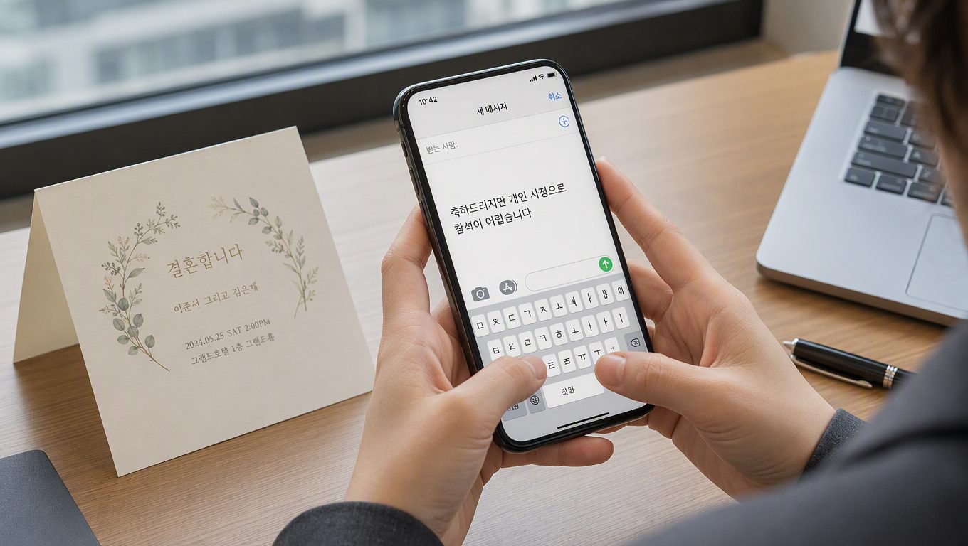 동료 결혼식 가야하나 불참 결정, 연락 방법과 축의금은