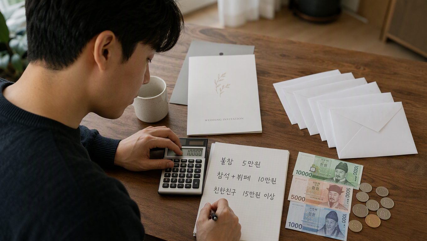 결혼식 가는 기준과 축의금 정하는 방법